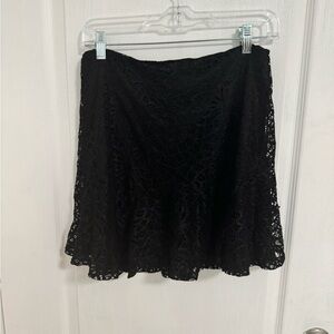 Francesca’s lace flare mini skirt sz M NWT